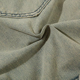 Khaki Baggy Multi-pocket Denim Pants