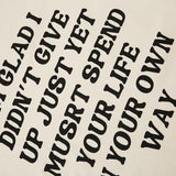 Motivation Letter Print T-shirt