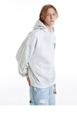 Y2K Washed Shield Emblem Hoodie
