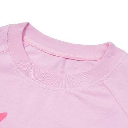 Pink Letter Skull Print Sweatshirt