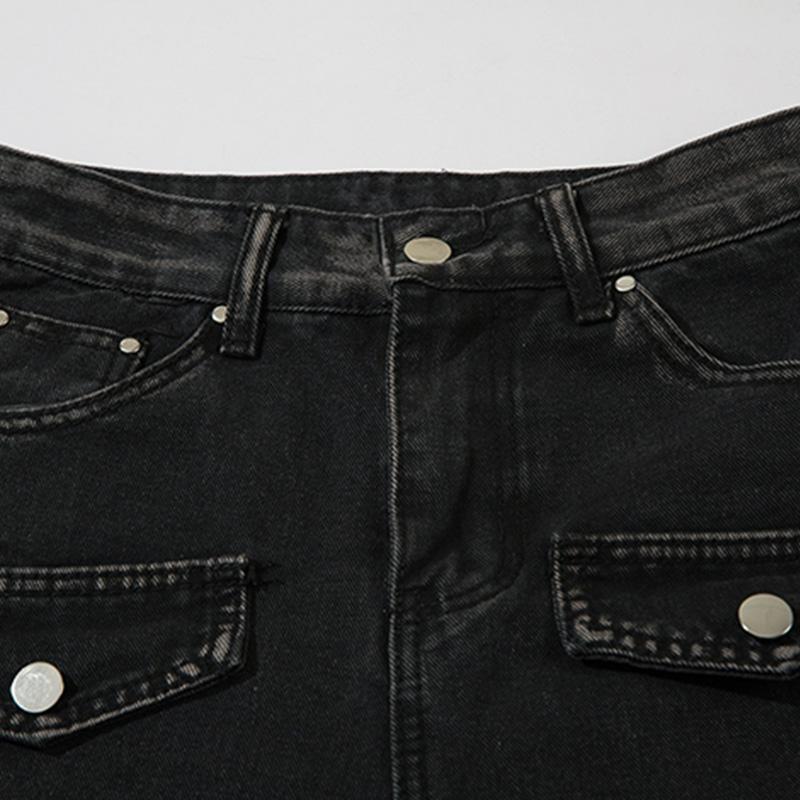 Ripped Ink Splashed Denim Jeans