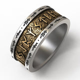 Vintage Viking Letters  Silver Ring