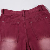Red Brick Retro Vintage Jeans