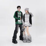 Big Letter Print Patchwork Sweatshirt