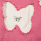 Butterfly Embroidery Loose Sweater