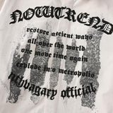 Vintage Letter Print Gothic Shirt