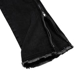 Edgy Black Flared Jeans