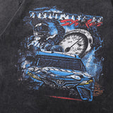 Vintage Loose Racing Car Print T-Shirt
