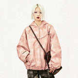 Y2k Loose padded Leather Jacket