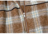 Patchwork Plaid Splicing Color Shirt