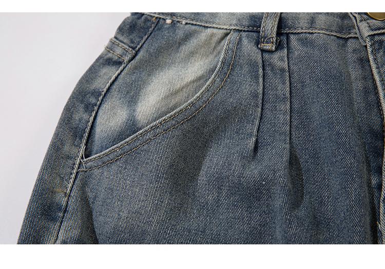 Multi-Pockets Retro Loose Pants