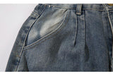 Multi-Pockets Retro Loose Pants