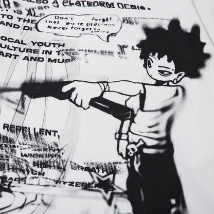 Street Art Character Graphic Sweatshirt