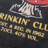 Sitting High Washed Bee Printed T-shirt
