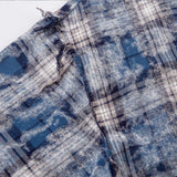 Vintage Plaid Ripped Shirt