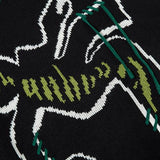 Loose Falling Person Knitted Sweater