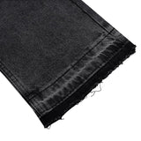 Contrast Stitching Straight Jeans