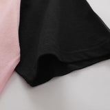 Raglan Sleeve Contrast Color T-shirt