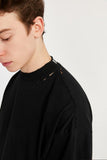 High-neck Respecting Solid Loose T-shirt