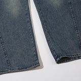 Washed Flared Denim Jeans