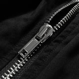Black Drawstring Zip-up Women's Jorts