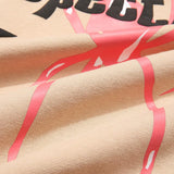 Star & Pink Spider Graphic Print Sweatshirt