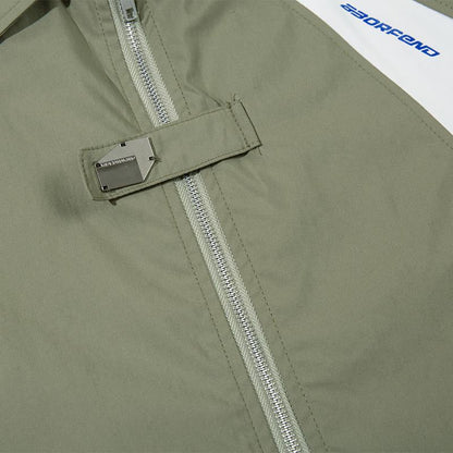 Splicing Color Oversized Shirt