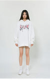 Loose Letter Print Hoodie