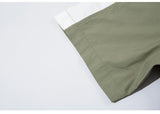 Splicing Color Oversized Shirt