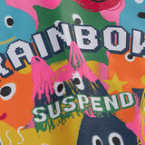 Cartoon Graphic Rainbow Loose Hoodie