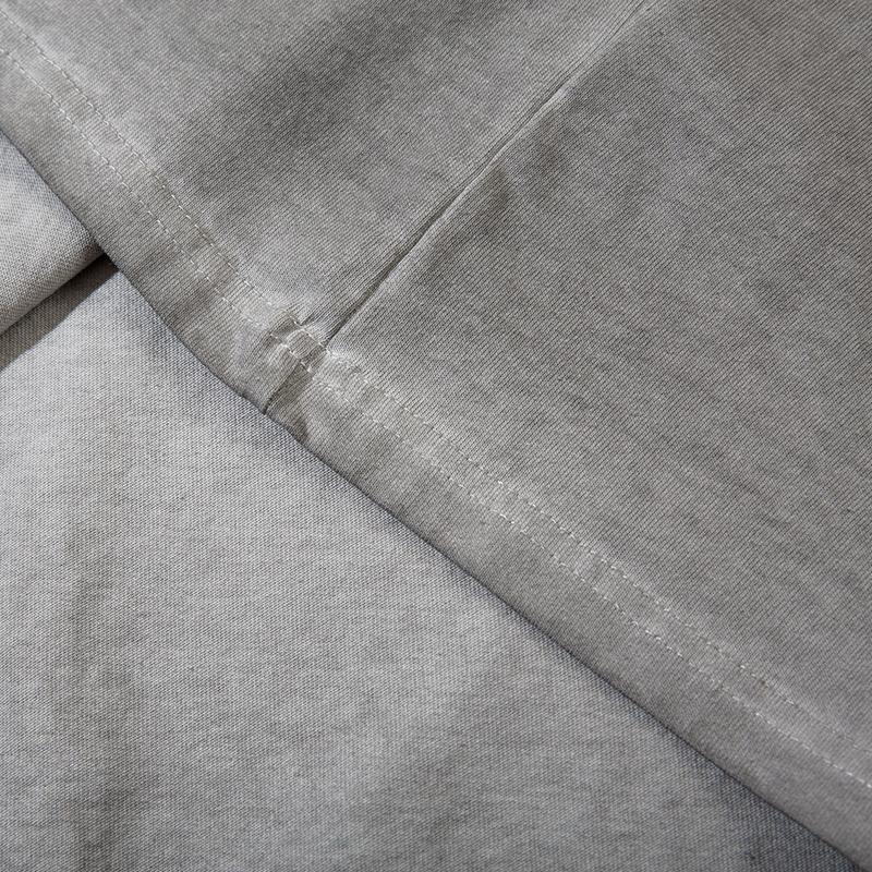 Letter Printed Washed Oversized T-shirt