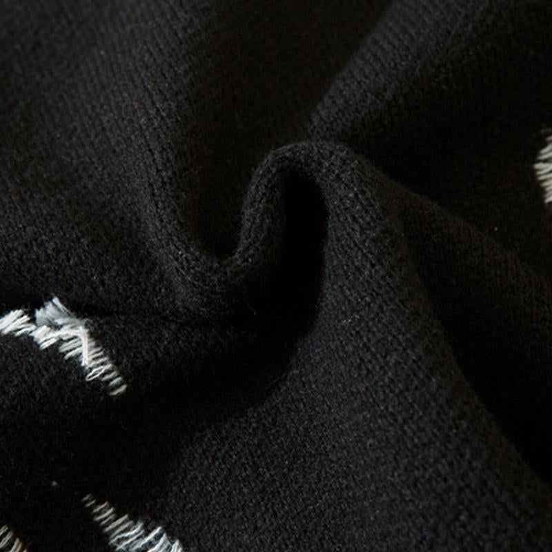 Loose Knitted Star Oversized Sweater
