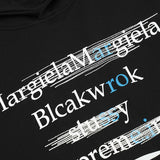 Solid Color Letter Print Hoodie
