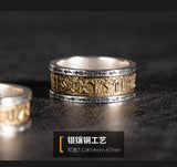 Vintage Viking Letters  Silver Ring