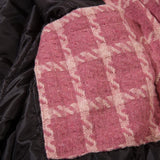 Plaid Star Print Varsity Jacket