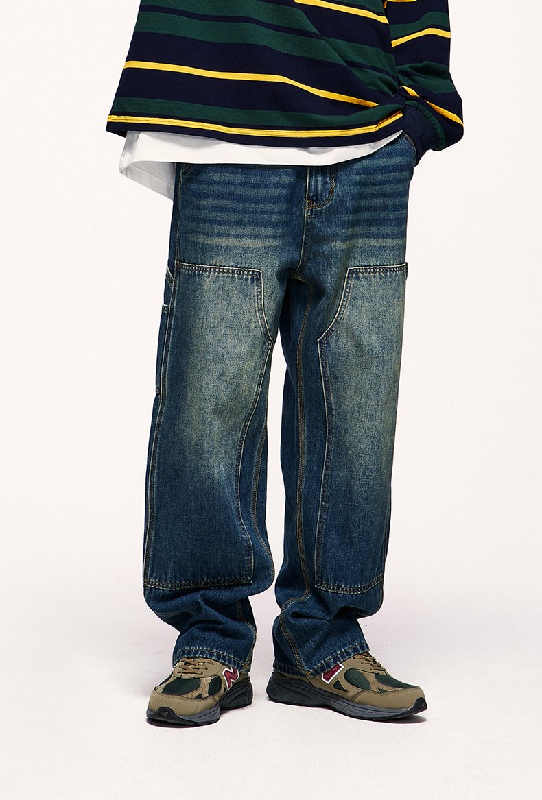 Wide-leg Baggy Cowboy Jeans