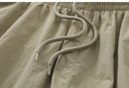Loose Solid Color Sports Shorts