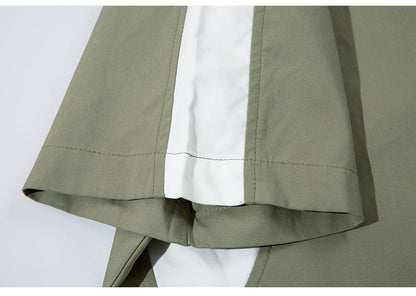 Splicing Color Oversized Shirt