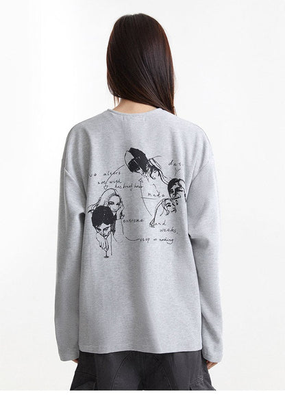 Fall Embroidered Henley T-shirt