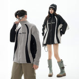 Y2k Zip-up Loose Sweater