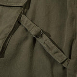 Belted Pockets Denim Cargo Jeans