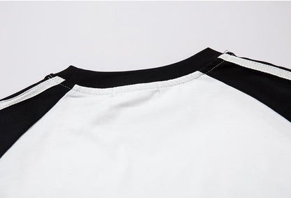 Loose Side-striped T-shirt