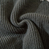Oversized Stitched Letter Sweater