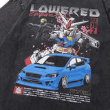 Vintage Anime Robot Printed T-shirt