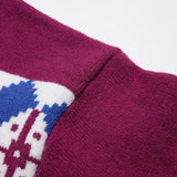 Plaid Jacquard Loose Sweater