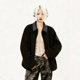 Loose Solid Color Padded Jacket