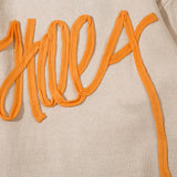 Loose Letter Embroidery Sweater