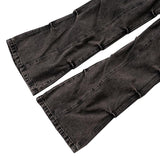 Loose Pleated Straight-fit Jeans