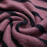 Stripped Solid Color Knitted Sweater