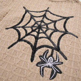 Spider Web Graphic Print Sweater